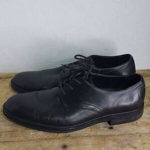 Express black‎ leather men's dress shoes oxfords work wedding party